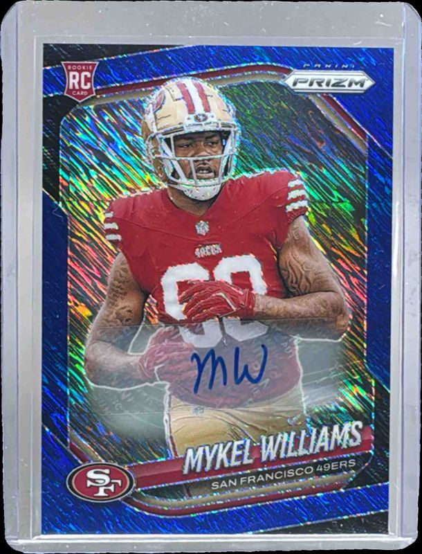 2025 Prizm #304 Rookie Autographs - Blue Shimmer /25