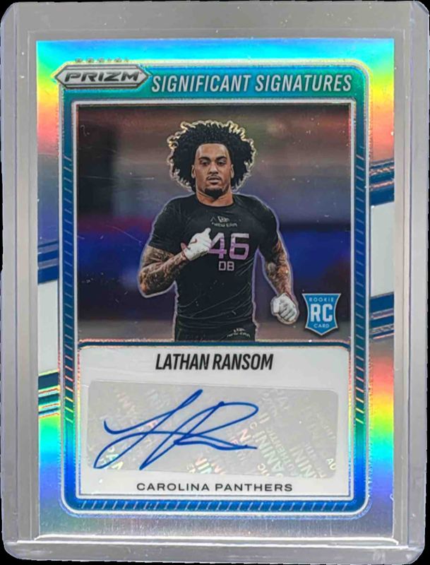 Lathan Ransom 2025 Prizm #SSI-LRM Significant Signatures Price Guide ...