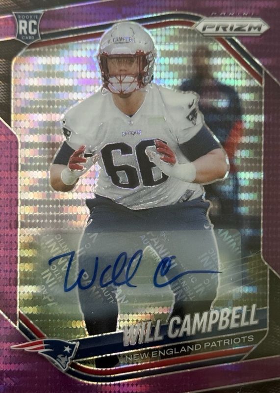 2025 Prizm #312 Rookie Autographs - Purple Pulsar