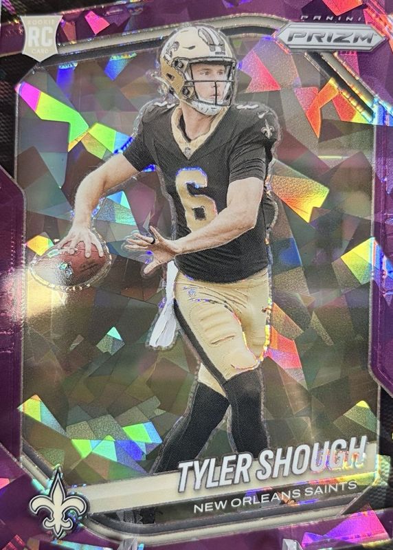 Tyler Shough 2025 Prizm #327 Purple Ice /225 Price Guide - Sports