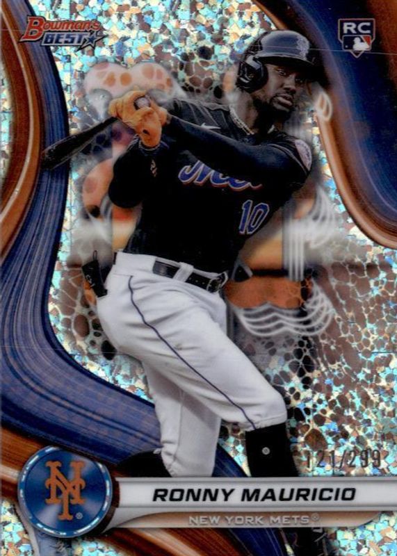 Ronny Mauricio 2024 Bowman's Best #41 Mini-Diamond Refractor /299 Rookie RAW
