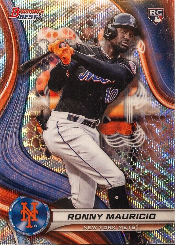 Ronny Mauricio 2024 Bowman's Best #41 Wave Refractor Rookie RAW