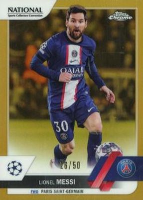 2022 Topps Chrome UEFA Club Competitions NSCC Exclusive #UEFA-18 Gold /50