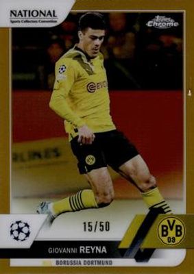 2022 Topps Chrome UEFA Club Competitions NSCC Exclusive #UEFA-4 Gold /50