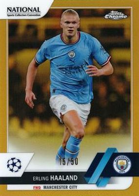 2022 Topps Chrome UEFA Club Competitions NSCC Exclusive #UEFA-15 Gold /50