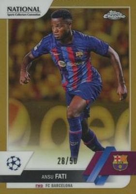 2022 Topps Chrome UEFA Club Competitions NSCC Exclusive #UEFA-9 Gold /50