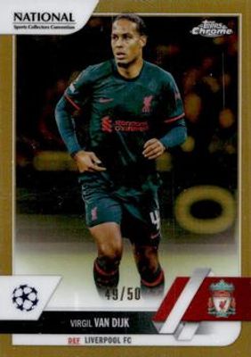 2022 Topps Chrome UEFA Club Competitions NSCC Exclusive #UEFA-13 Gold /50
