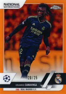 2022 Topps Chrome UEFA Club Competitions NSCC Exclusive #UEFA-20 Orange /25