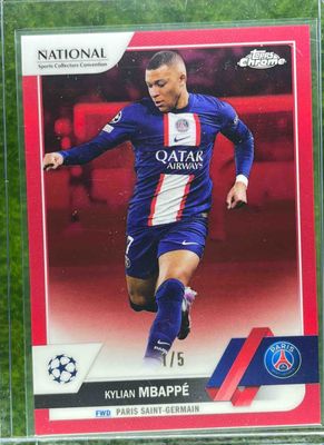 2022 Topps Chrome UEFA Club Competitions NSCC Exclusive #UEFA-17 Red /5