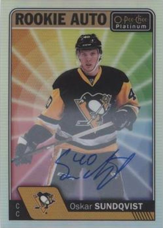 2016 O-Pee-Chee Platinum #R-OS Rookie Autographs Rainbow Color Wheel