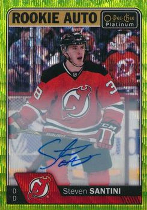 2016 O-Pee-Chee Platinum #R-SS Rookie Autographs Emerald Surge /10