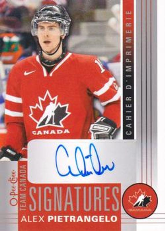 2013 O-Pee-Chee #TC-AP Team Canada Signatures