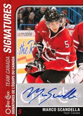 2011 O-Pee-Chee #TC-MS Team Canada Signatures