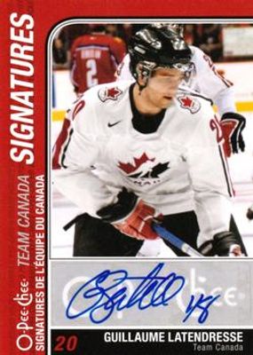 2011 O-Pee-Chee #TC-GL Team Canada Signatures