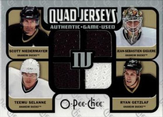 2007 O-Pee-Chee #QM-SNGG Quad Jerseys (Quad Materials)