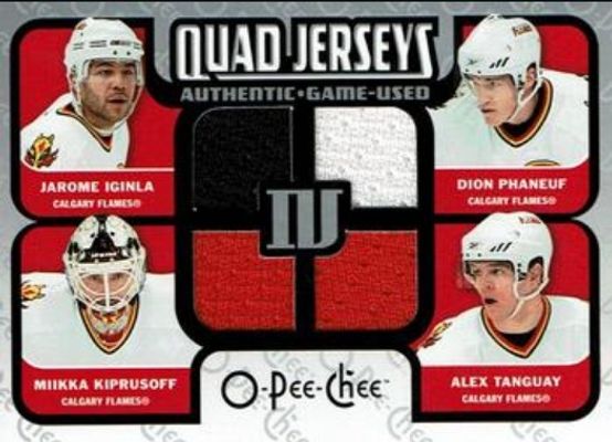2007 O-Pee-Chee #QM-ITKP Quad Jerseys (Quad Materials)