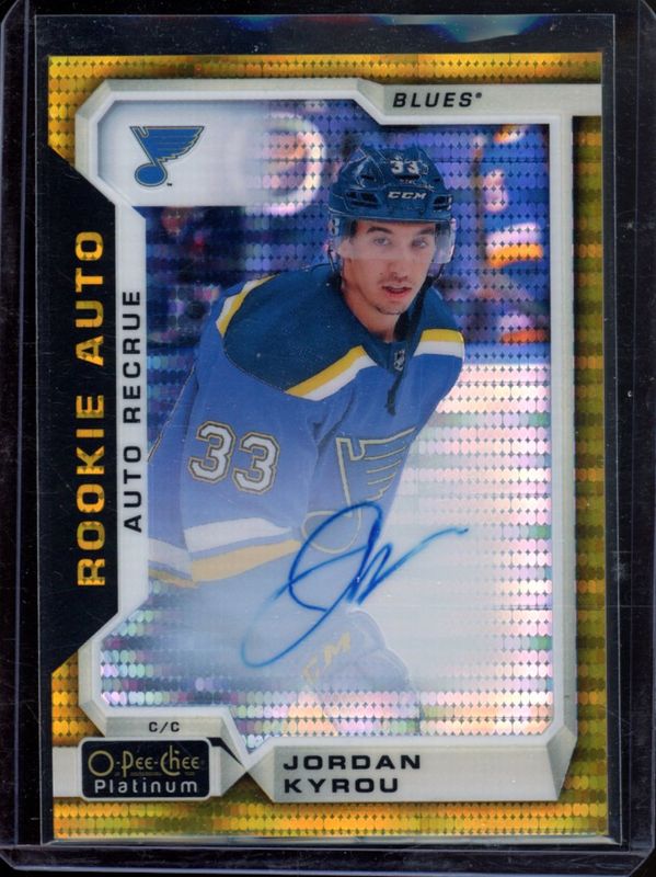 2018 O-Pee-Chee Platinum #R-KY Rookie Autographs - Seismic Gold /25