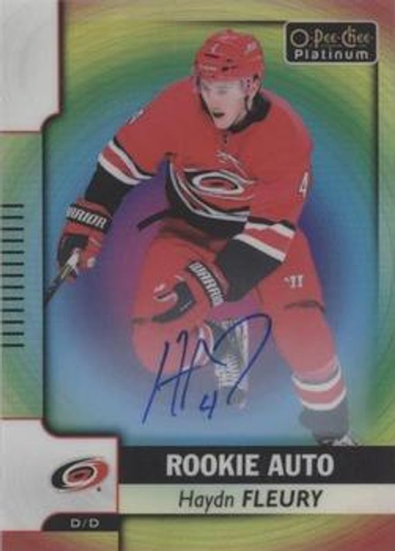 2017 O-Pee-Chee Platinum #R-HF Rookie Autographs: Rainbow Color Wheel