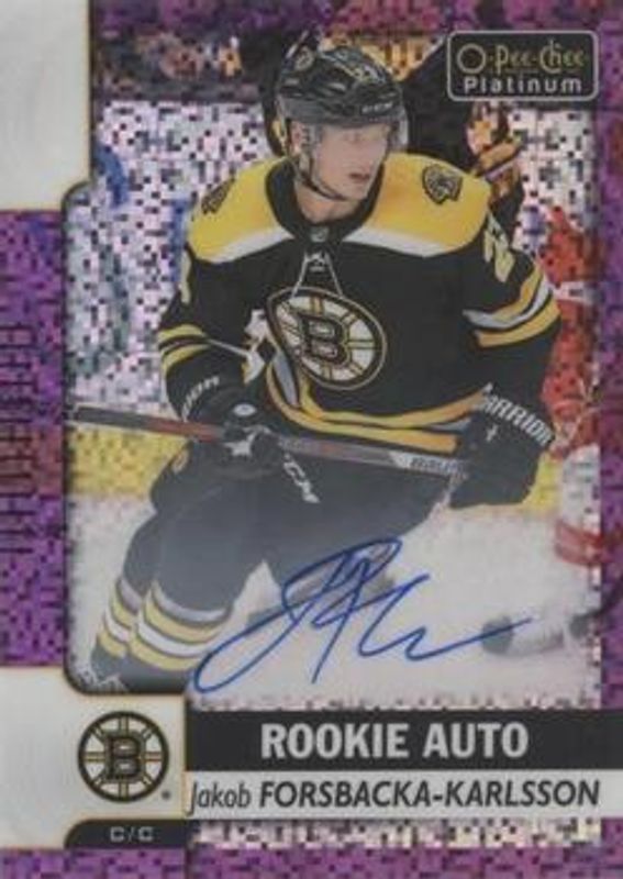 2017 O-Pee-Chee Platinum #R-JK Rookie Autographs: Violet Pixels