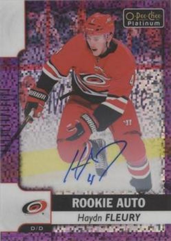 2017 O-Pee-Chee Platinum #R-HF Rookie Autographs: Violet Pixels