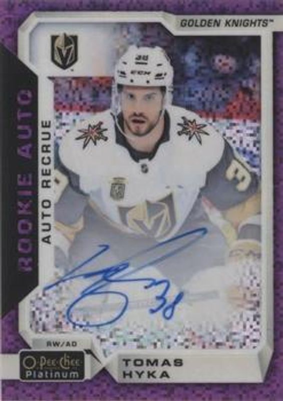 2018 O-Pee-Chee Platinum #R-TH Rookie Autographs - Violet Pixels