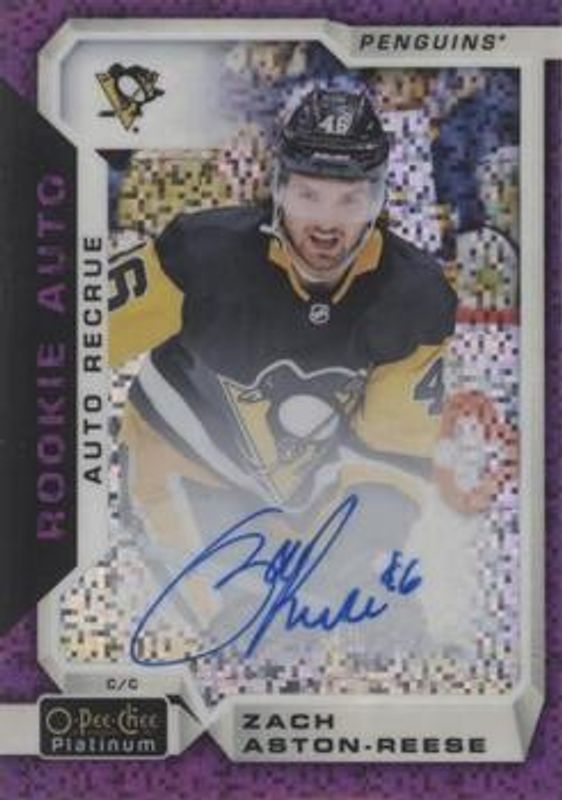 2018 O-Pee-Chee Platinum #R-ZA Rookie Autographs - Violet Pixels