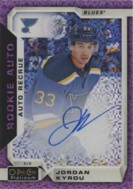 2018 O-Pee-Chee Platinum #R-KY Rookie Autographs - Violet Pixels
