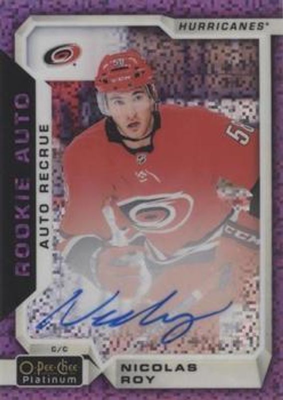2018 O-Pee-Chee Platinum #R-NR Rookie Autographs - Violet Pixels