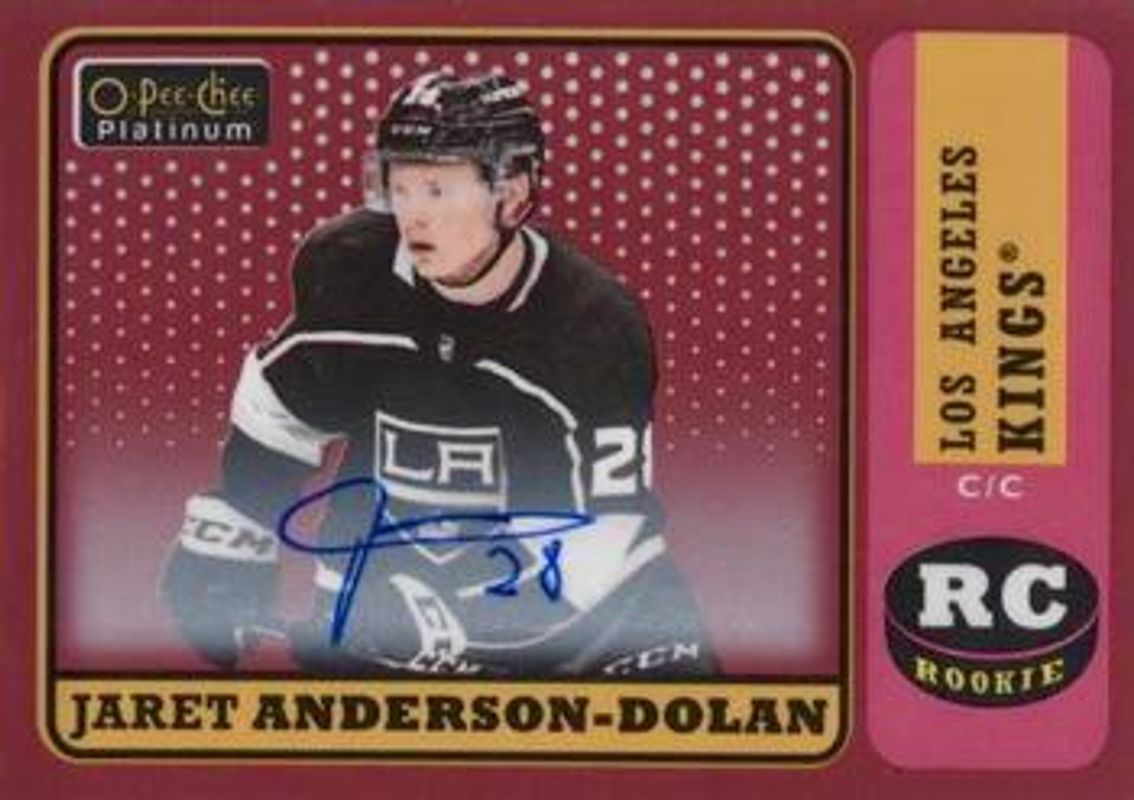 2018 O-Pee-Chee Platinum #R-91 Retro Rainbow Red Autographs