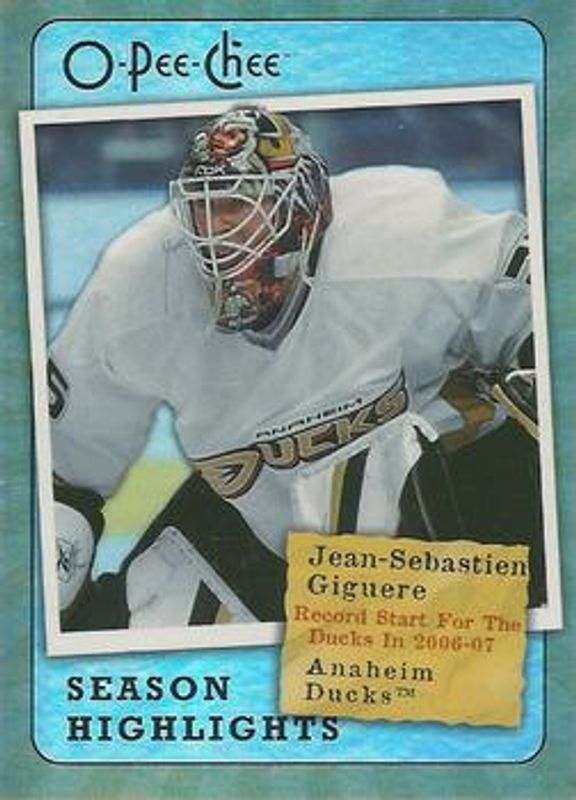 2007 O-Pee-Chee #SH13 Season Highlights
