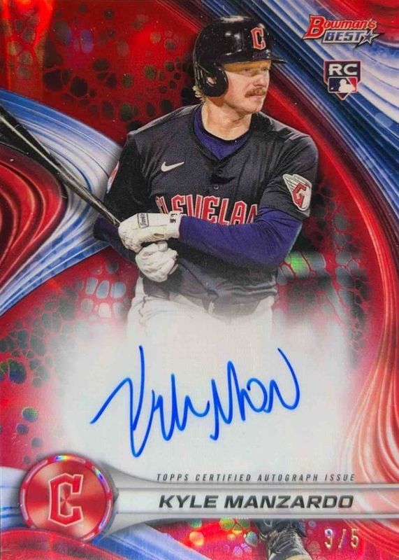 2024 Bowman's Best #B24-KM Best of 2024 Autographs - Red Lava Refractor /5