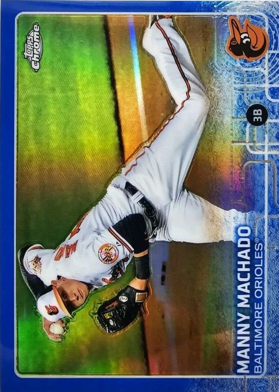 Manny Machado 2015 Topps Chrome #42 Blue Refractor /150 RAW