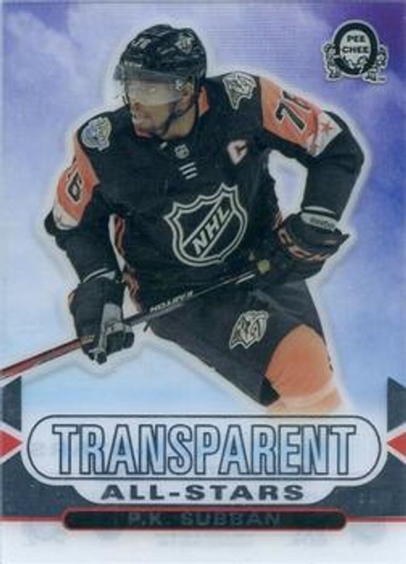 2018 O-Pee-Chee Coast to Coast #CCA-17 Transparent All Stars