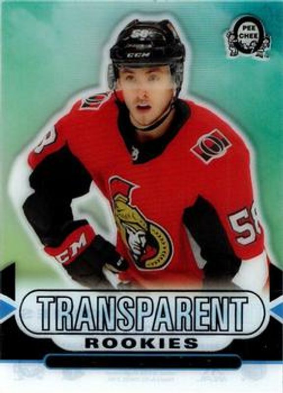 2018 O-Pee-Chee Coast to Coast #CCR-10 Transparent Rookies