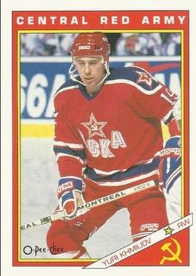 1991 O-Pee-Chee #16R Sharks & Russians Inserts