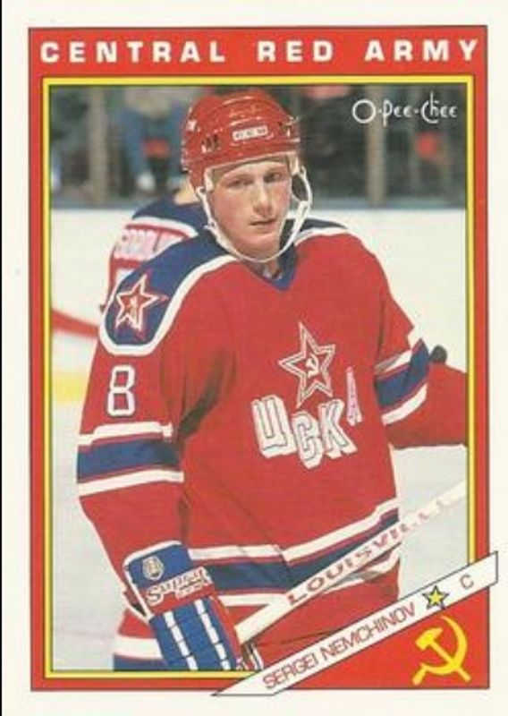 1991 O-Pee-Chee #24R Sharks & Russians Inserts
