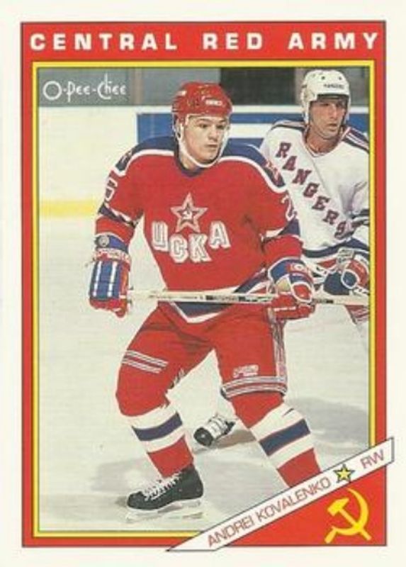 1991 O-Pee-Chee #18R Sharks & Russians Inserts