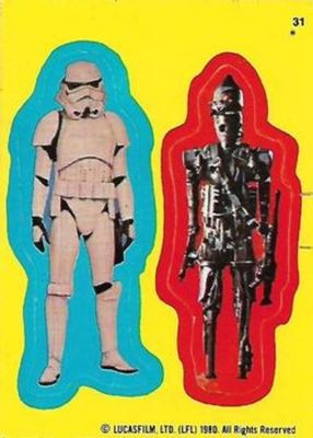 1980 O-Pee-Chee The Empire Strikes Back #31 Stickers