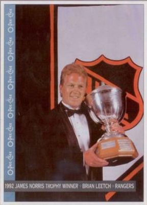 1992 O-Pee-Chee Trophy Winners Box Bottoms