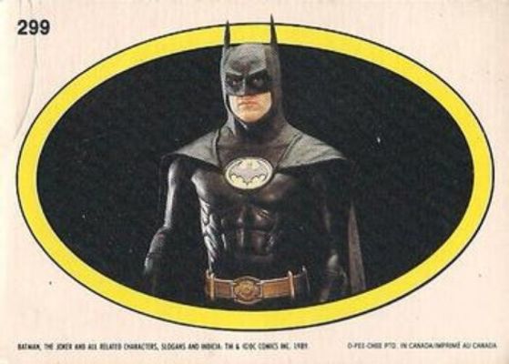 1989 O-Pee-Chee Batman Movie #299 Base