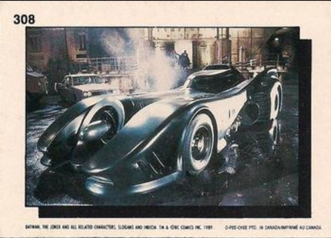 1989 O-Pee-Chee Batman Movie #308 Base