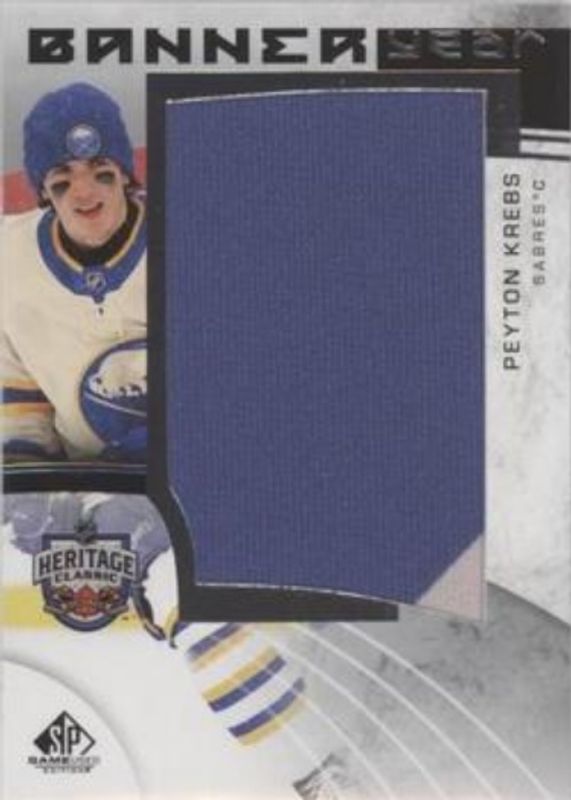 2022 SP Game Used #BYHC-PK 2022 NHL Heritage Classic Banner Year Relics