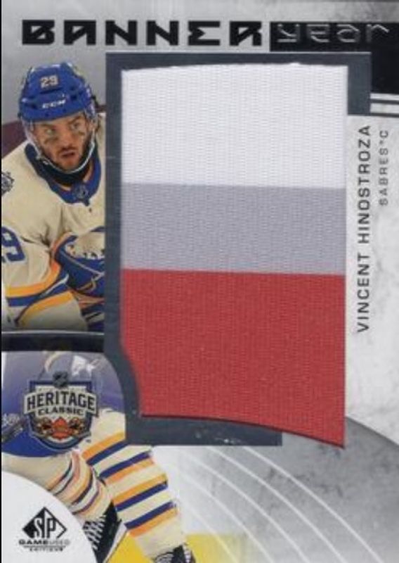 2022 SP Game Used #BYHC-VH 2022 NHL Heritage Classic Banner Year Relics