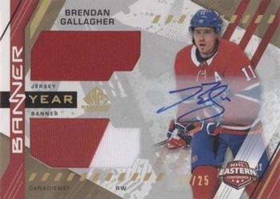 2021 SP Game Used #BYA-BG 2021 NHL Eastern Conference Banner Year Jersey Relics Auto /25