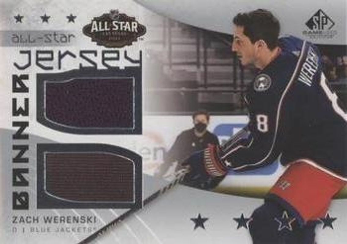 2022 SP Game Used #ASJB-ZW 2022 NHL All Star Game Jersey Banner Relics