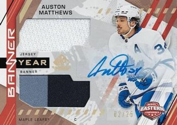 2021 SP Game Used #BYA-AM 2021 NHL Eastern Conference Banner Year Jersey Relics Auto /25