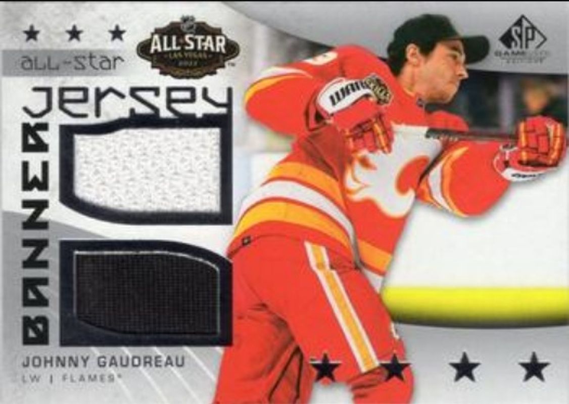 2022 SP Game Used #ASJB-GA 2022 NHL All Star Game Jersey Banner Relics