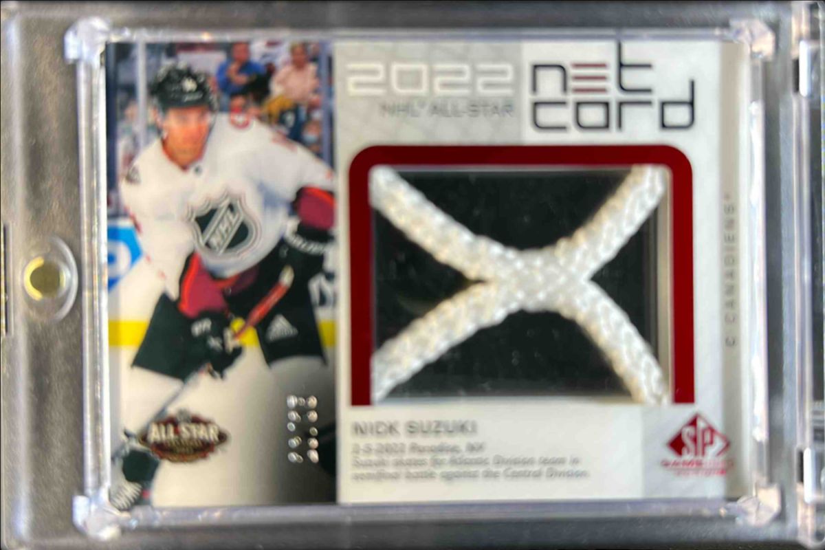2022 SP Game Used #ASN-NS 2022 NHL All Star Game Net Cord Relics /35