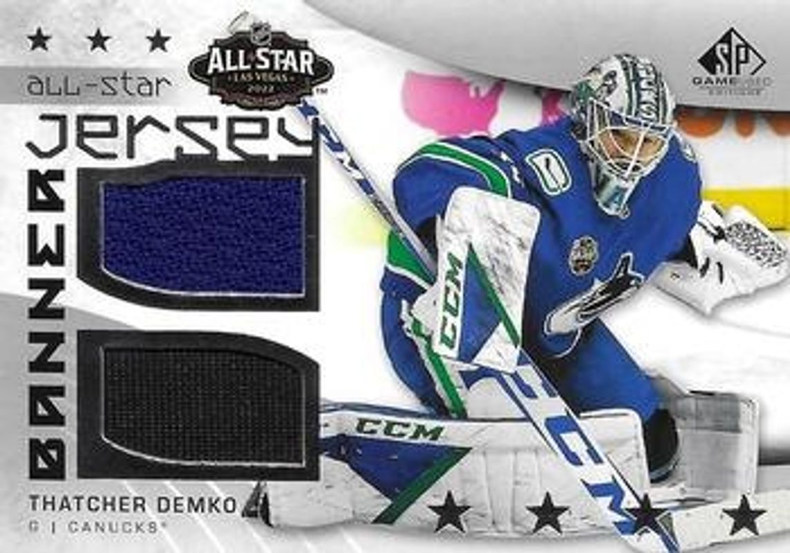 2022 SP Game Used #ASJB-TD 2022 NHL All Star Game Jersey Banner Relics