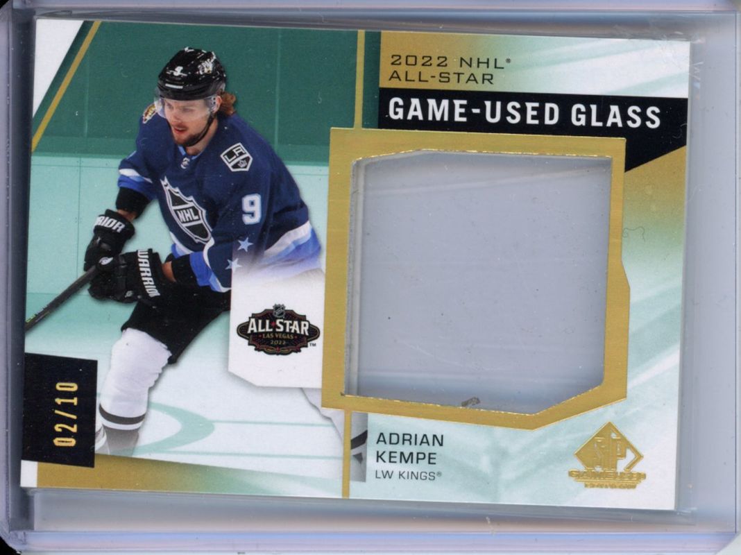 2022 SP Game Used #ASG-AK 2022 NHL All Star Game Rink Glass Relics - Gold /10